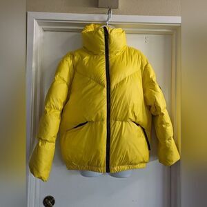M2C yellow puffer jacket